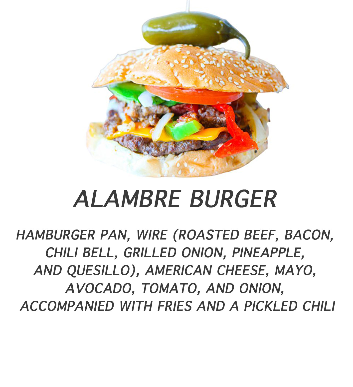 Alambre Burger